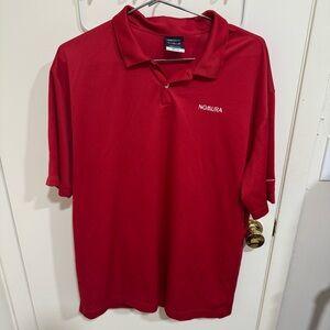 Nike Nomura Securities Japan Wall Street Investment Banking Red Polo Shirt